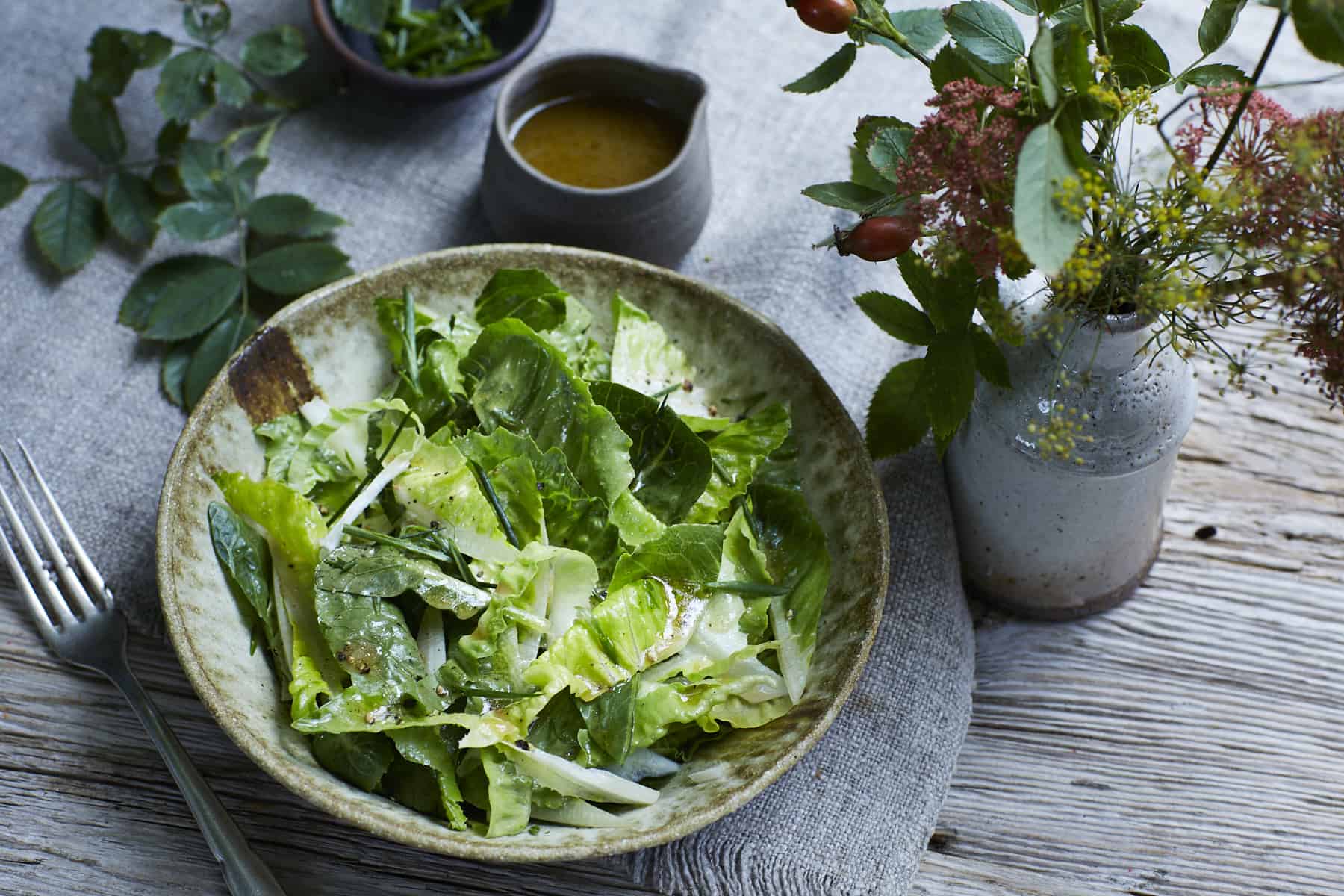 Blattsalat mit Senf-Honig-Dressing - FRANZ &amp; CO. – die Ölmüller