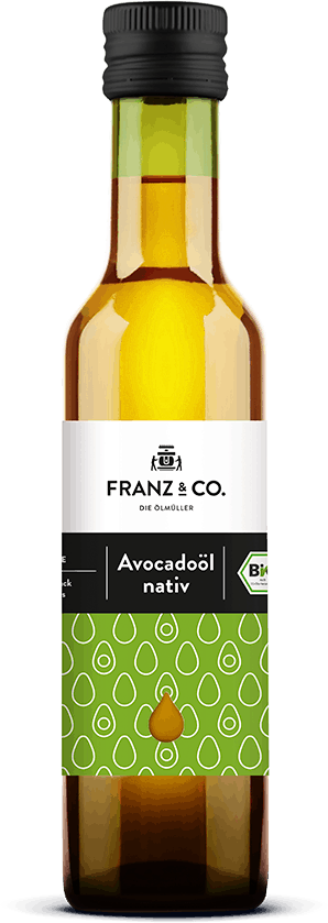 250 ml Flasche natives Bio-Avocadoöl von FRANZ & CO.