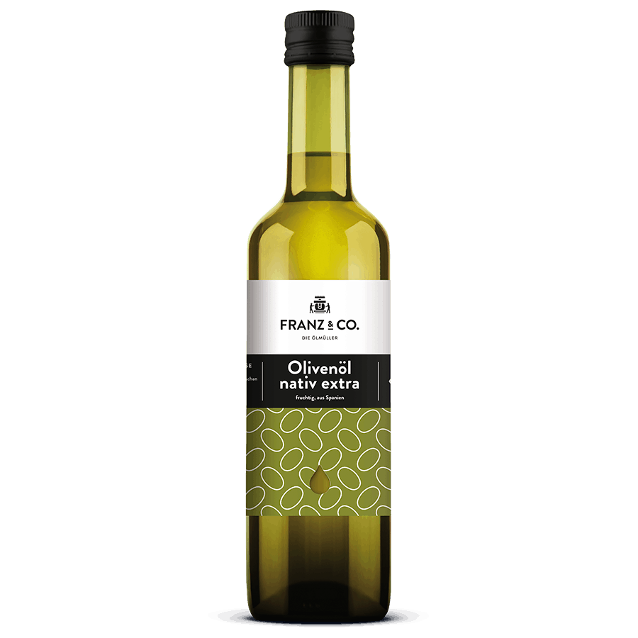 500 ml Flasche Bio-Olivenöl fruchtig nativ extra von FRANZ & CO.