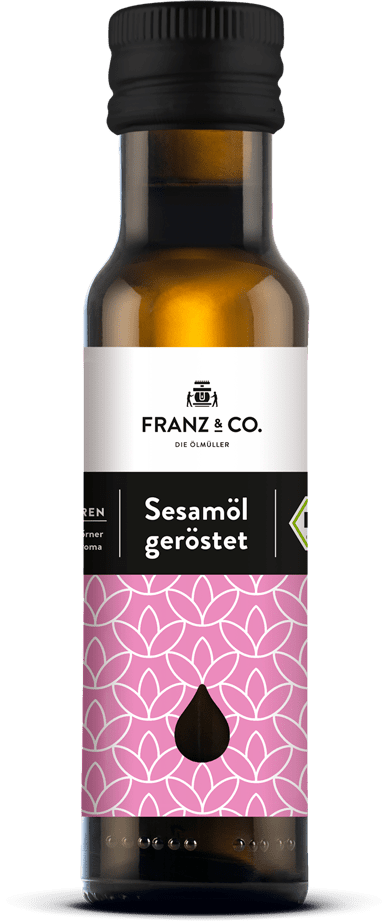 100 ml Flasche geröstetes Bio-Sesamöl von FRANZ & CO.