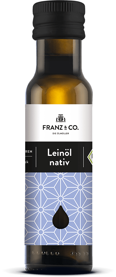 100 ml Flasche natives Bio-Leinöl von FRANZ & CO.