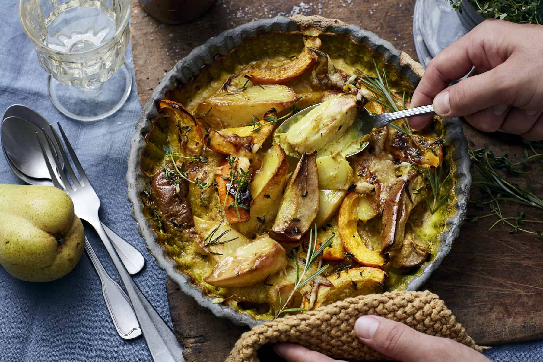 Herbstliches Kürbis-Quitten-Kartoffel-Gratin - FRANZ &amp; CO. – die Ölmüller